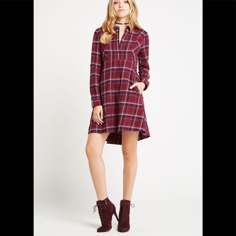 BCBG plaid dress